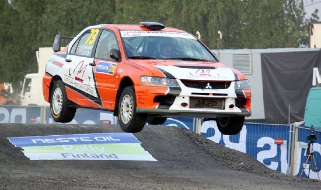 Anda Neikšāna ekipāža.
Autors: LMT rallija komanda 