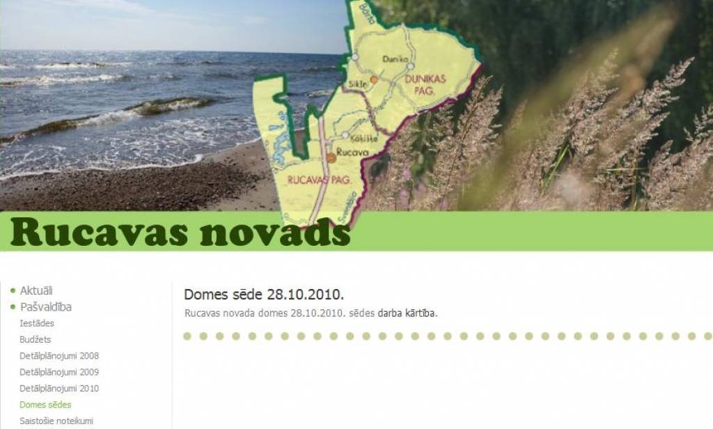 Autors: Ekrānšāviņš no www.rucava.lv