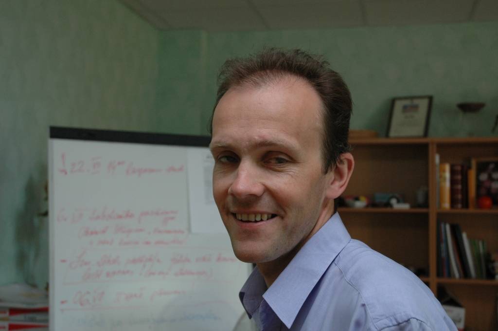 Liepājas Neredzīgo biedrības valdes priekšsēdētājs, Liepājas Invalīdu organizāciju sadarbības tīkla vadītājs Māris Ceirulis.
Autors: Dainis Ģelzis