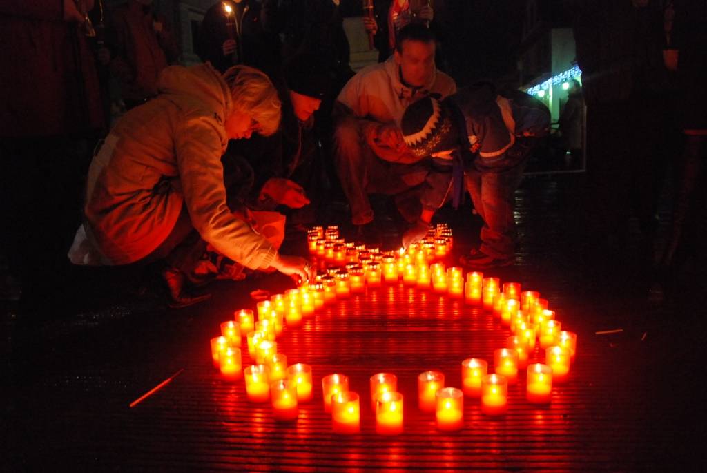 2009. gada 1. decembris – Pasaules Aids diena Liepājā.
Autors: Dainis Ģelzis