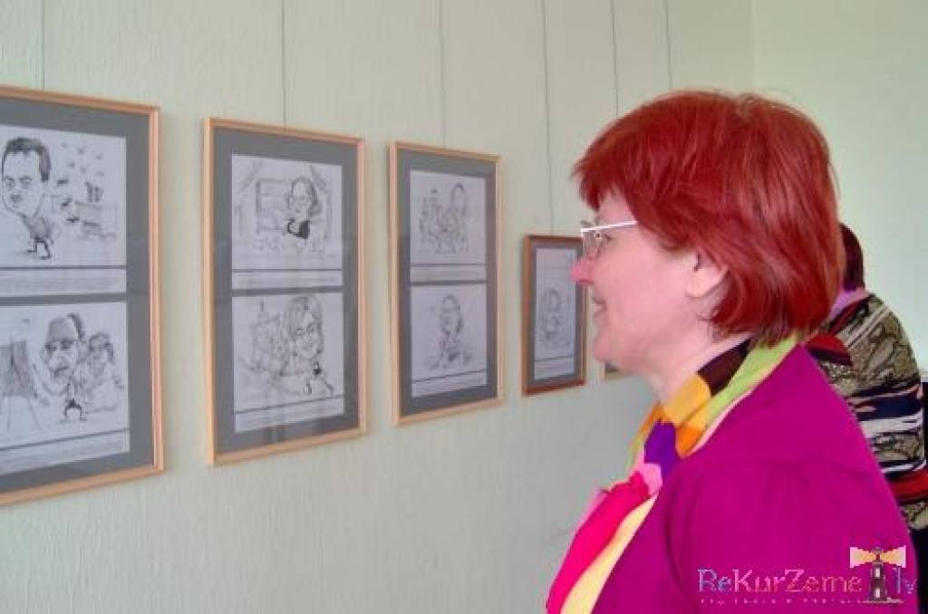 17. maijā Cīravas pagasta pārvaldes zālē tika atklāta mākslinieka Vilņa Bulava karikatūru izstāde 
