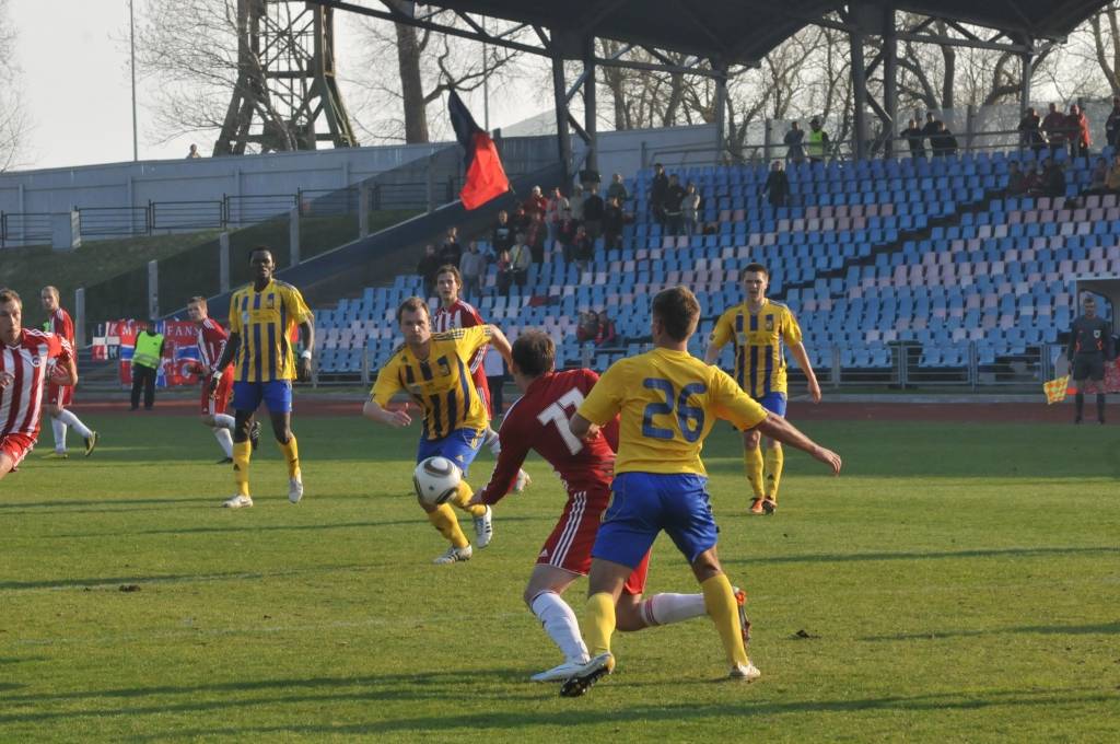27. aprīlī spēle Liepājā noslēdzās 0:0.
Autors: Uldis Dobelis