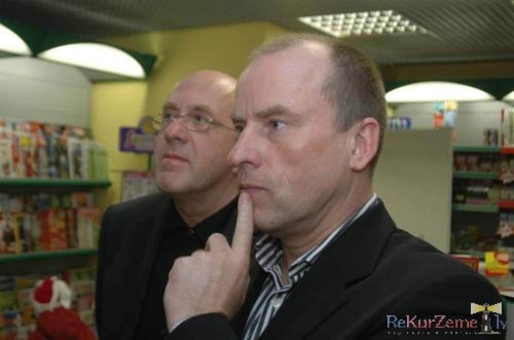 Andris Griģis (priekšplānā), Ivars Kesenfelds.
Autors: Dainis Ģelzis