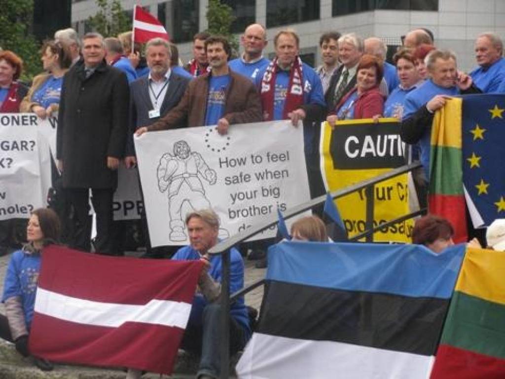 Protesti notika arī 12. oktobrī.
Autors: www.laiki.lv