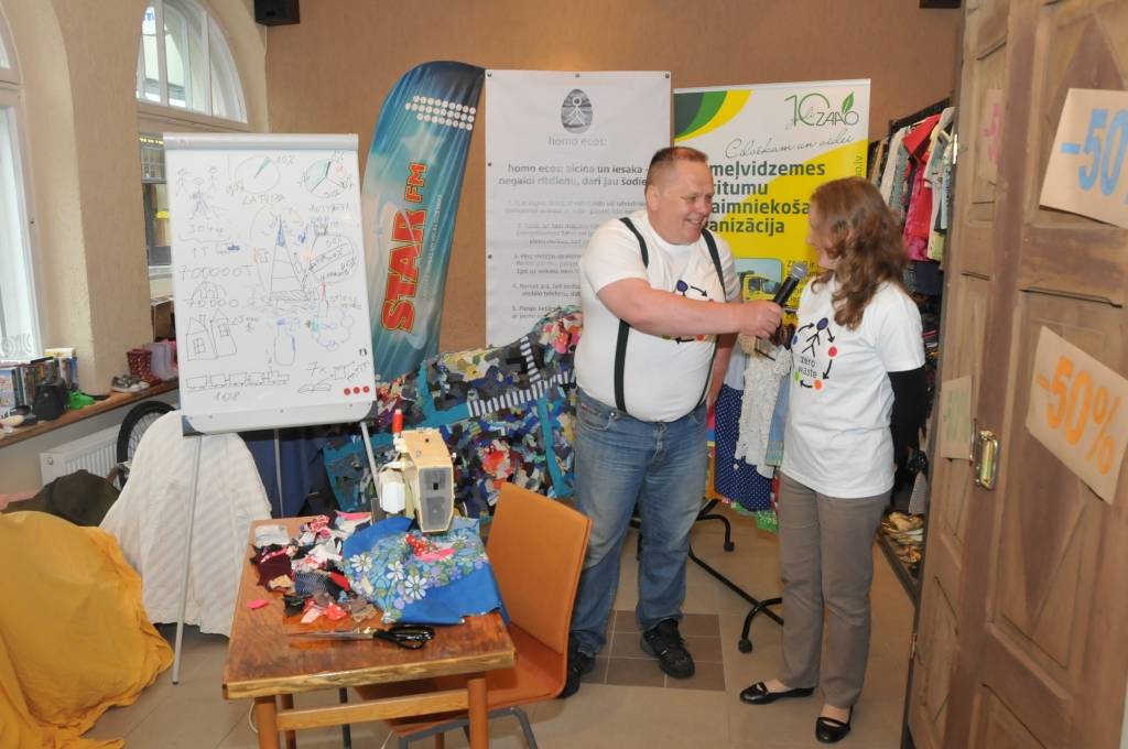 29. maijā Liepājā, labdarības veikala 