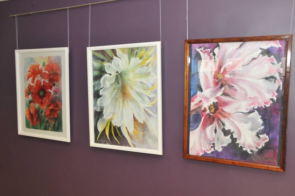 Grobiņas pilsētas bibliotēkā apskatāma mākslinieces Indras Vorobjovas izstāde 