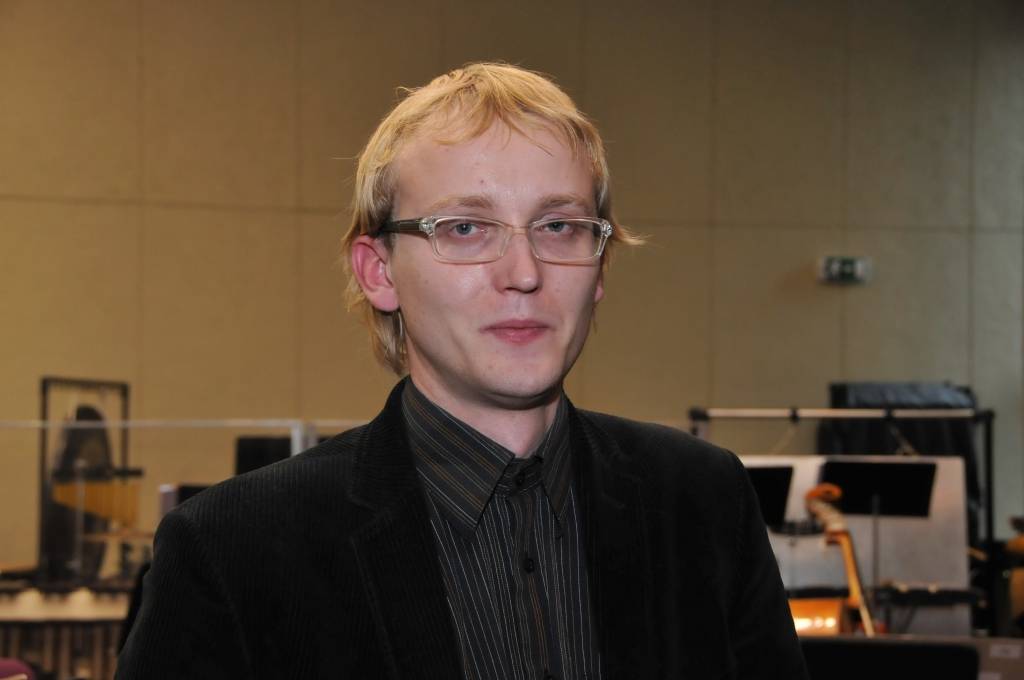 Komponists Kristaps Pētersons. 
Autors: Dainis Ģelzis