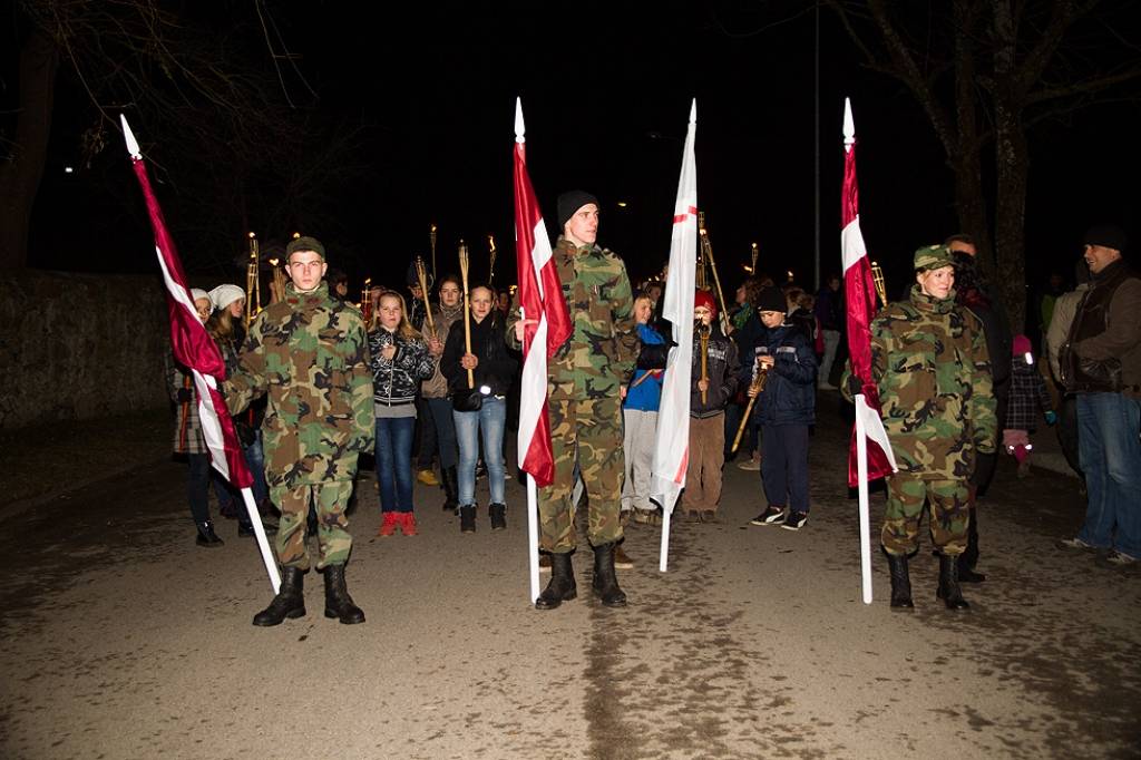 11. novembra Lāpu gājiens Grobiņā.