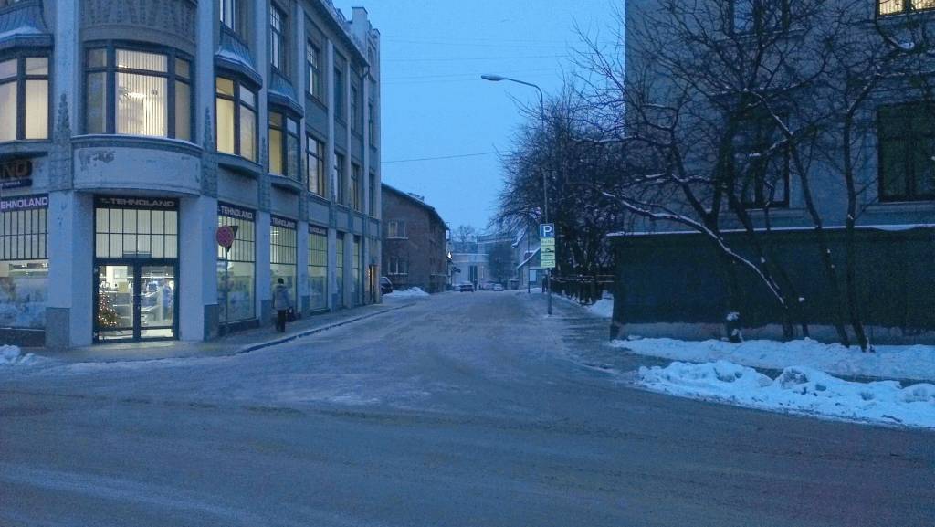 Friča Brīvzemnieka iela pēc sniega izvešanas.
Autors: Aigars Štāls