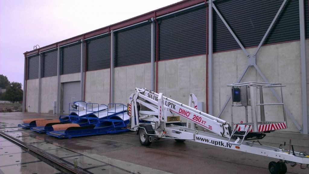 Jaunajā beramkravu noliktavā Atslēdznieku ielā Liepājā paredzēts uzglabāt un fasēt kurināmā granulas.
Autors: Aigars Štāls