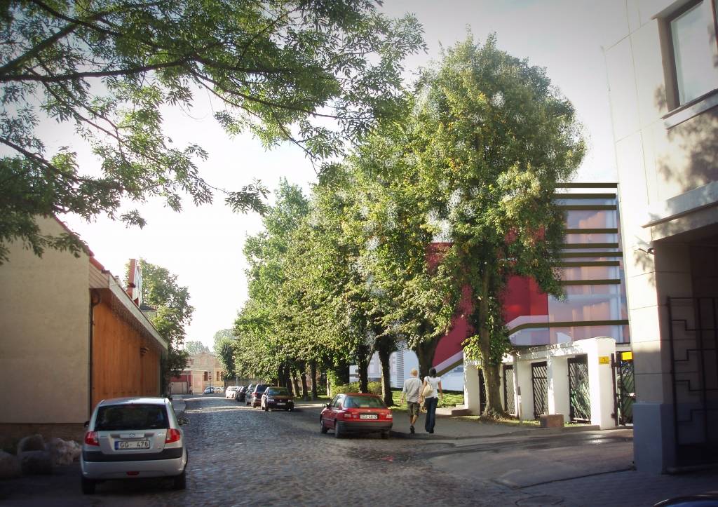 Projektētāja SIA „K Idea” piedāvātās „Rožu galerijas” jaunās būvniecības ieceres vizuālizācija.