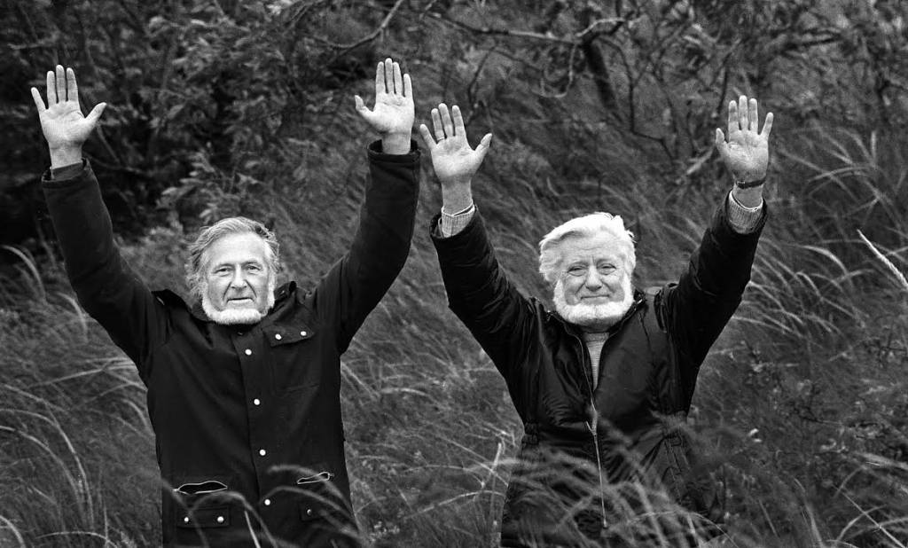 Rakstnieki Olafs Gūtmanis un Egons Līvs.
Autors: Ulda Brieža foto