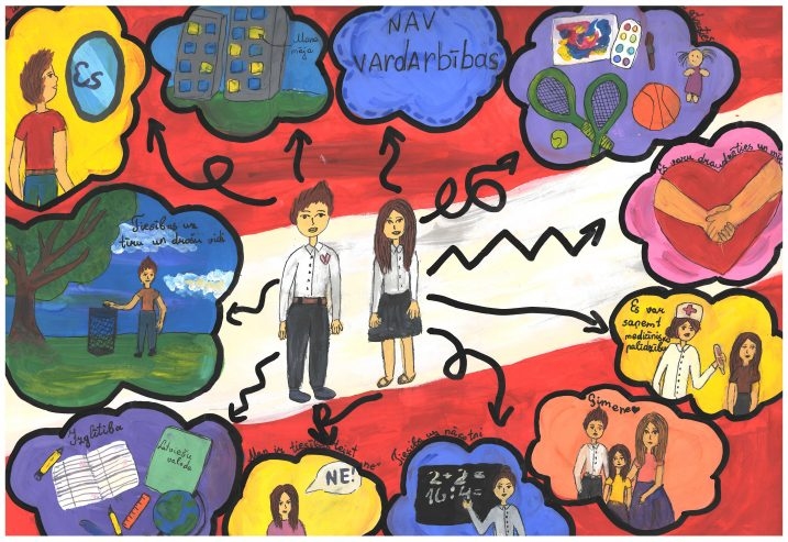 II vieta – Liepājas A. Puškina 2.vidusskolas skolniece Nellija Orešina. Pedagoģe: Irina Turovska.
Autors: www.satv.tiesa.gov.lv. 