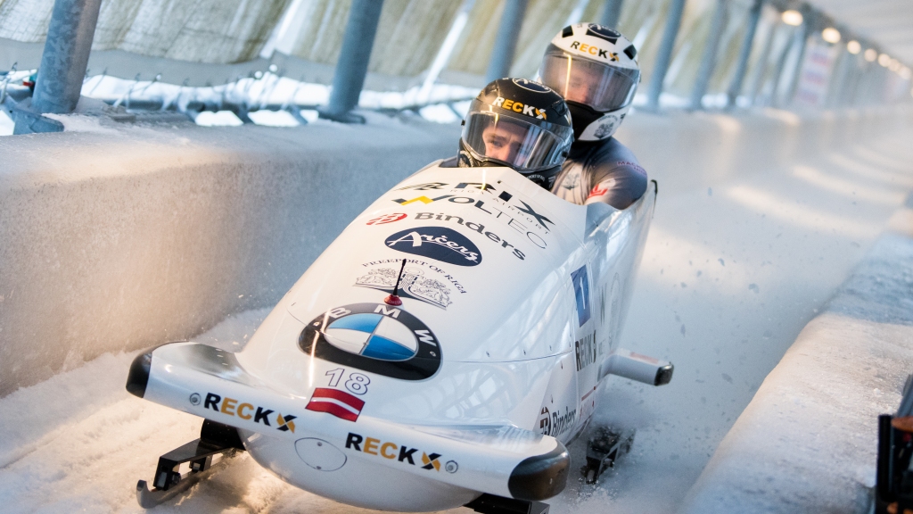 Latvijas bobsleja divnieks Ralfs Bērziņš/Dāvis Spriņģis.
Autors: Viesturs Lācis