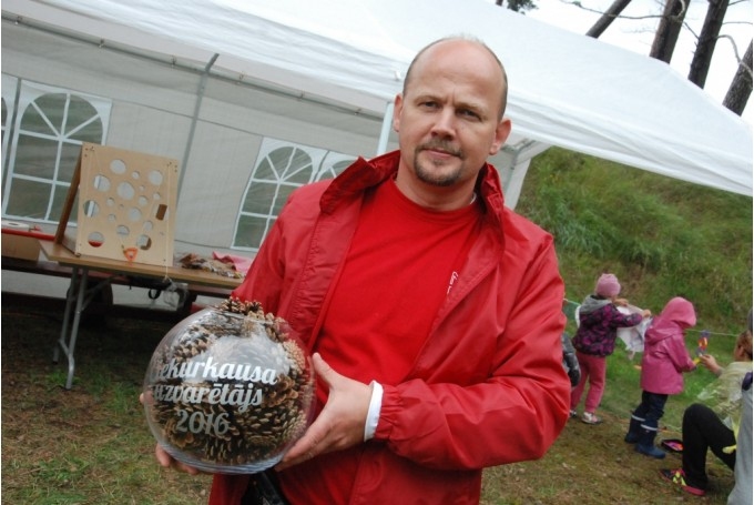 Pasākuma organizators Ingars Kalējs ar 