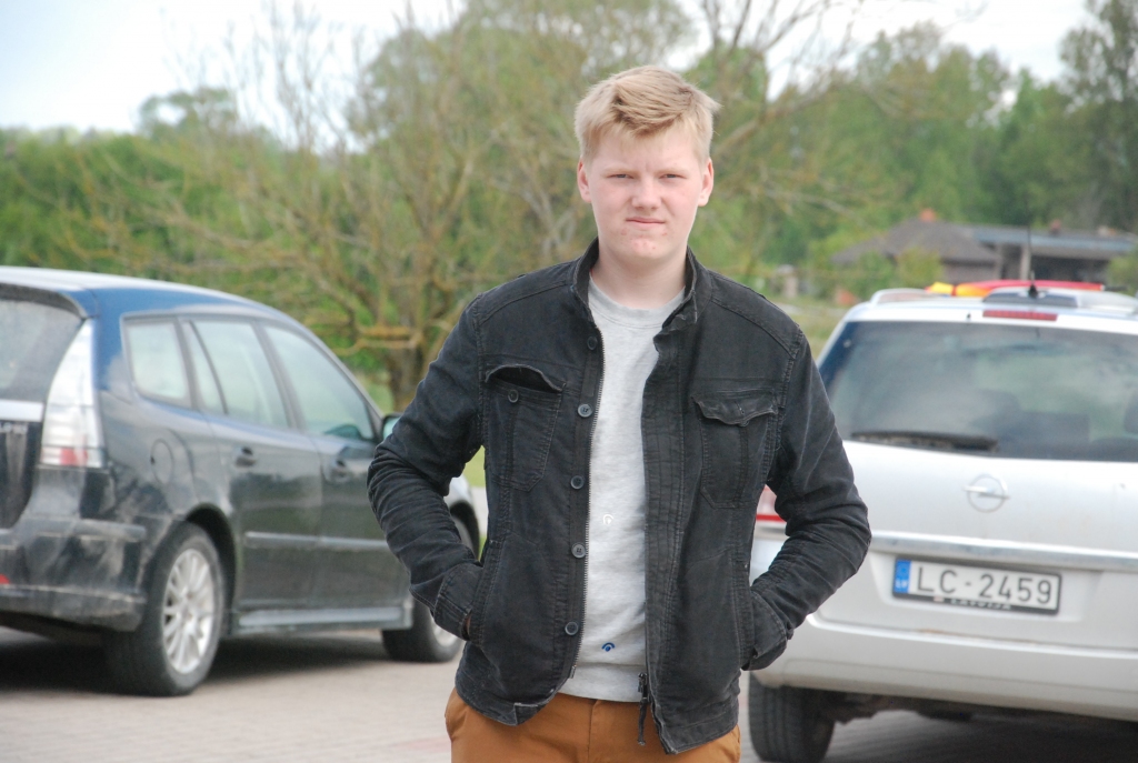 Liepājas rajona Sporta skolas vieglatlēts Adrians Pričins. 
Autors: Uldis Dobelis