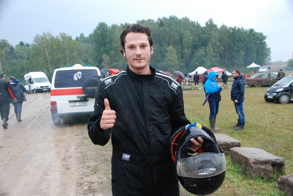 Kristaps Kļava Vecpils posmā. 
Autors: Uldis Dobelis